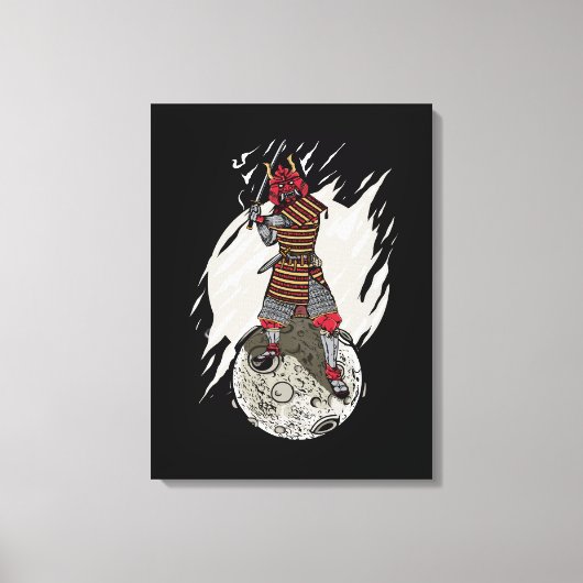 Toile Samurai Guerrier Voyageur Cadeau Enfants Astronaut (Recto)