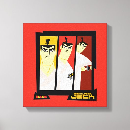 Toile Samurai Jack Caractère Tri-Panel Futuristic Frame (Recto)