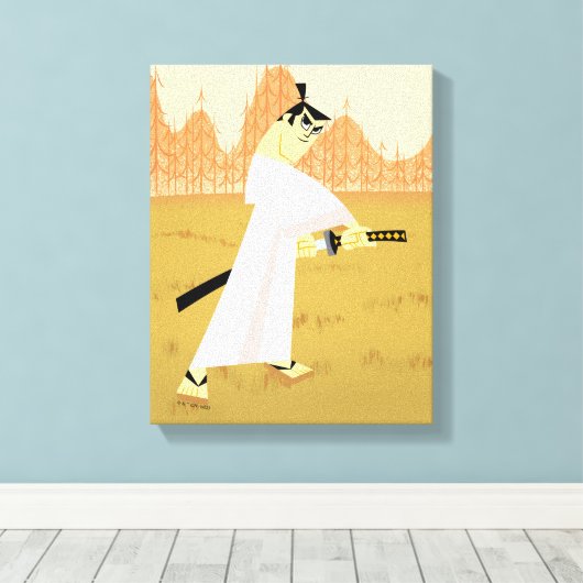 Toile Samurai Jack Dessiner l'épée (Insitu (Plancher de Bois))