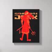 Toile Samurai Jack Red Warrior Graphic (Recto)