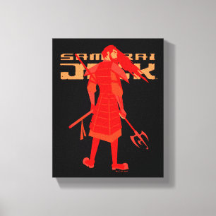 Toile Samurai Jack Red Warrior Graphic