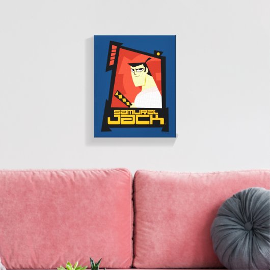 Toile Samurai Jack Souriant Futuristic Frame Graphic (Insitu(Salon))
