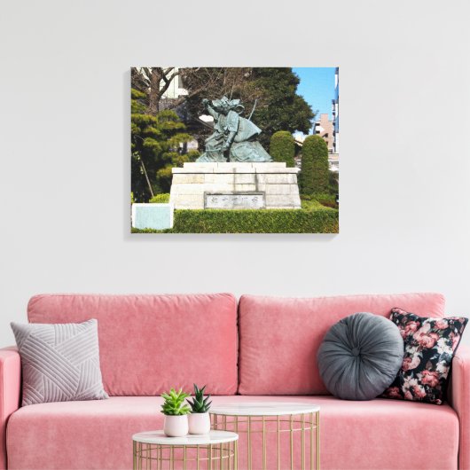 Toile Samurai Kamakura Gongoro Kagemasa Kabuki Statue (Insitu(Salon))