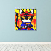 Toile Samurai Kitty #2 (Insitu (Plancher de Bois))