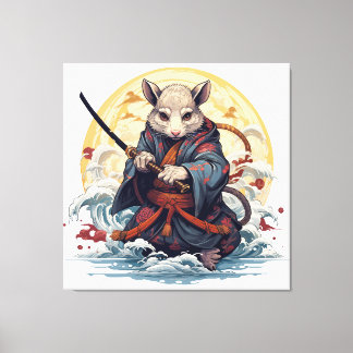 Toile Samurai Rat