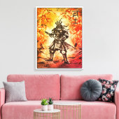 Toile Samurai Warrior ; Art Japonais Traditionnel (Insitu(Salon))