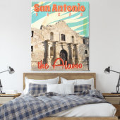Toile San Antonio, Texas, L'affiche Alamo Travel (Insitu(Chambre))
