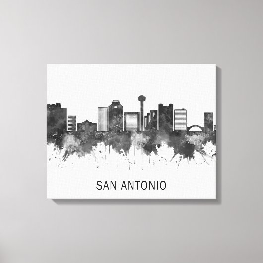 Toile San Antonio Texas Skyline (Recto)