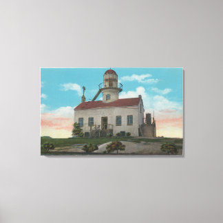 Toile San Diego, CA - Ancien phare espagnol à