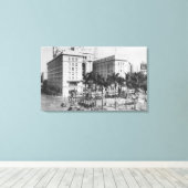 Toile San Diego, CA City Vue de US Grant Hotel (Insitu (Plancher de Bois))