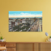 Toile San Diego, CA - Oiseaux Vue du centre-ville (Insitu(Salon))