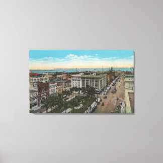 Toile San Diego, CA - Oiseaux Vue du centre-ville