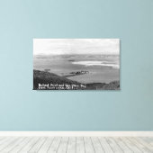 Toile San Diego, CA Vue de Ballast Point et Bay (Insitu (Plancher de Bois))