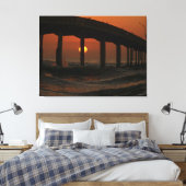 Toile San Diego California Sunset Ocean Beach Pier (Insitu(Chambre))