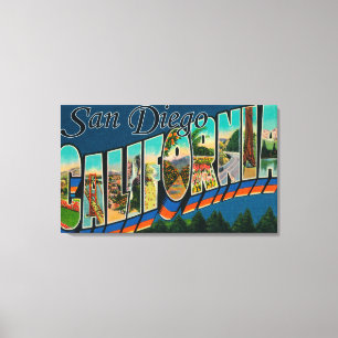 Toile San Diego, la Californie - grandes scènes de