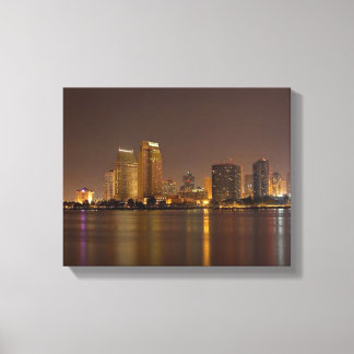 Toile San Diego Skyline Dusk