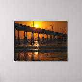 Toile San Diego Sunset Ocean Beach Pier (Recto)