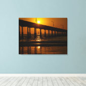 Toile San Diego Sunset Ocean Beach Pier (Insitu (Plancher de Bois))