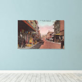 Toile San Francisco, CADirt Road Vue de Chinatown (Insitu (Plancher de Bois))