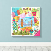 Toile San Francisco, Californie (Insitu (Plancher de Bois))