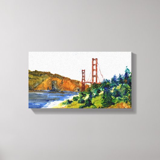 Toile San Francisco et le magnifique Golden Gate Bridge (Recto)