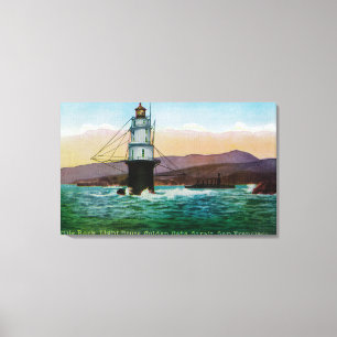 Toile San Francisco, phare de roche de mille de CA