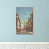 Toile San Francisco, SCÈNE DE LA TÊTE DE Chinatown (Insitu (Plancher de Bois))