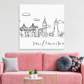 Toile San Francisco Skyline (Insitu(Salon))