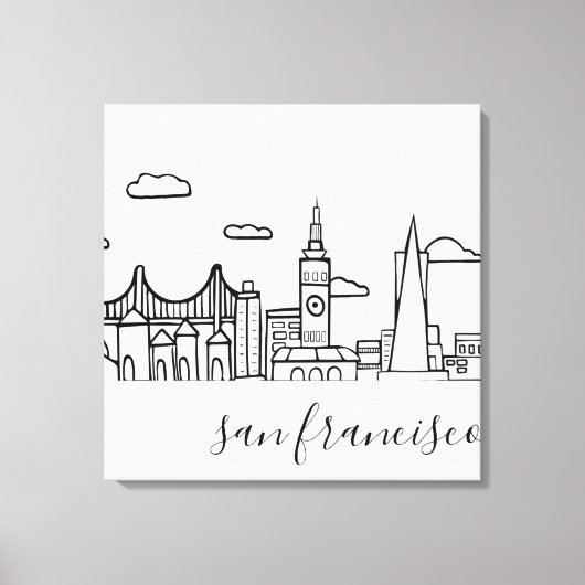 Toile San Francisco Skyline (Recto)