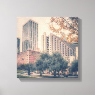 Toile San Francisco Skyline avec arbre d'automne