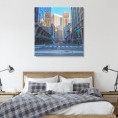 Toile San Francisco Street View en soirée (Insitu(Chambre))