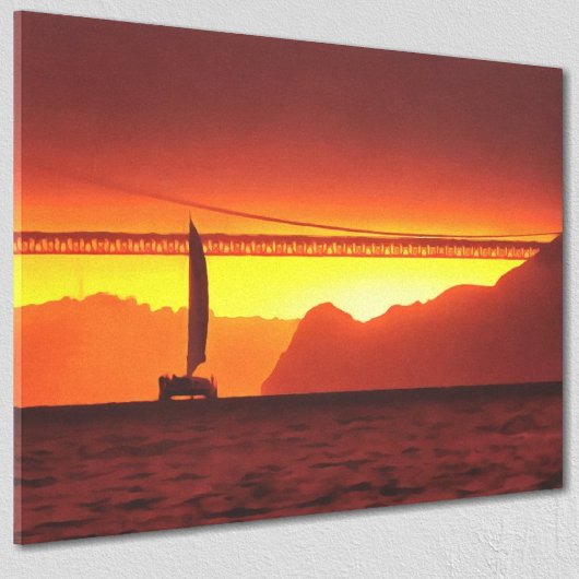 Toile San Francisco Sunset 1124 Art