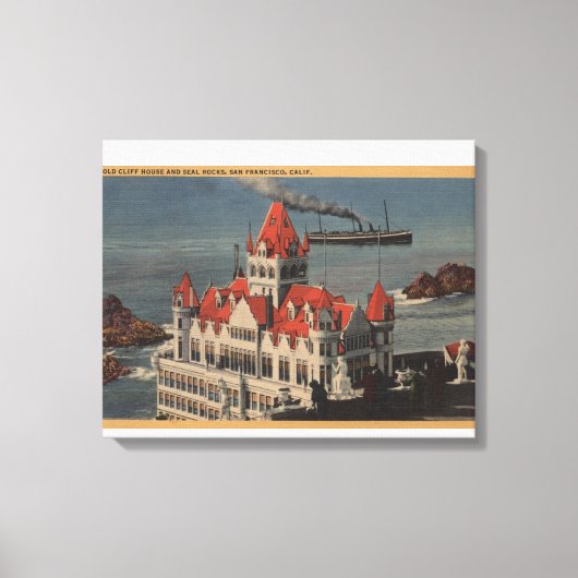 Toile San Francisco, VU de Old Cliff House (Recto)