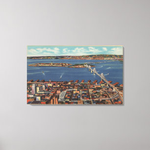 Toile San Francisco, vue de CAAerial de S.F. Bridge