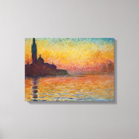 Toile San Giorgio Maggiore à Dusk (par Claude Monet) (Recto)