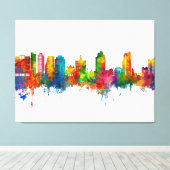 Toile San Jose California Skyline (Insitu (Plancher de Bois))
