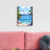 Toile Sand Harbour Beach Lac Tahoe Peinture (Insitu(Salon))
