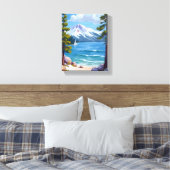 Toile Sand Harbour Beach Lac Tahoe Peinture (Insitu(Chambre))