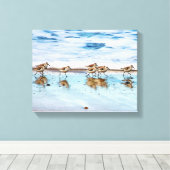 Toile Sanders Longeant La Plage (Insitu (Plancher de Bois))