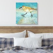 Toile Sandpiper Wading Shorbird Patiné Look Canvas (Insitu(Chambre))