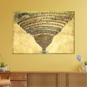 Toile Sandro Botticelli La Carte de l'Enfer Dante Le Div (Insitu(Salon))