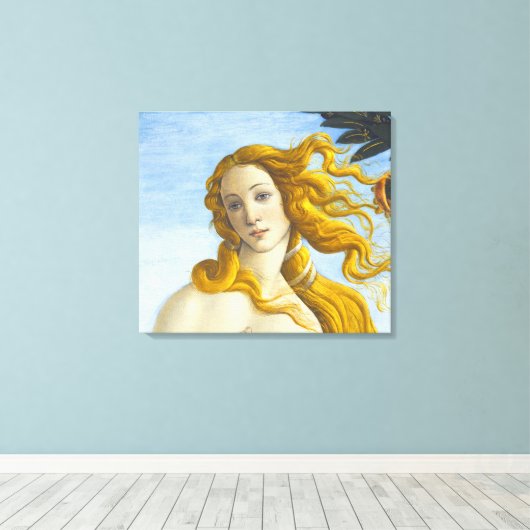 Toile Sandro Botticelli - Naissance de Vénus Gros plan (Insitu (Plancher de Bois))