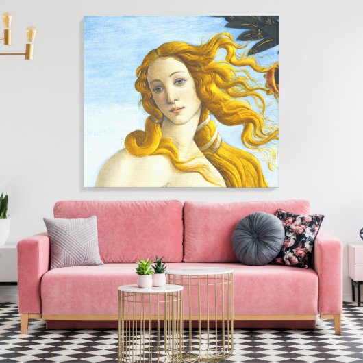 Toile Sandro Botticelli - Naissance de Vénus Gros plan (Insitu(Salon))
