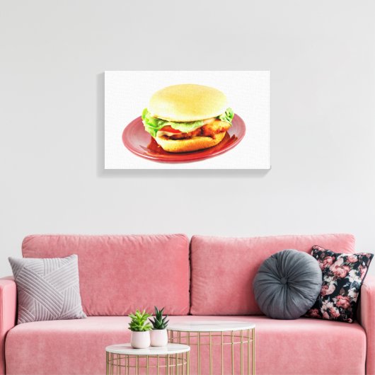 Toile Sandwich au poulet frit (Insitu(Salon))