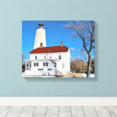 Toile Sandy Hook Lighthouse, New Jersey Wrapped Canvas (Insitu (Plancher de Bois))