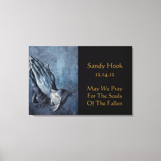 TOILE SANDY HOOK POUVONS-NOUS PRIER POUR LES ÂMES DE LA (Recto)