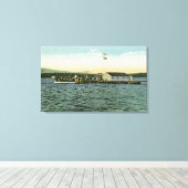 Toile Sandy Island, Boston YMCA Camp Landing View (Insitu (Plancher de Bois))