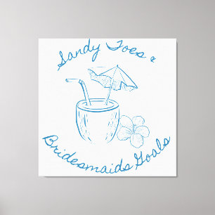 Toile Sandy Toe & Demoiselles d'honneur Célèbre Enterrem