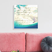 Toile Sans lui Hymne paroles avec la Bible Verse (Insitu(Salon))