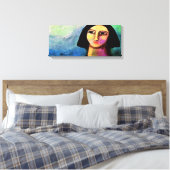 Toile Sans titre Portrait numérique Abstrait d'une femme (Insitu(Chambre))